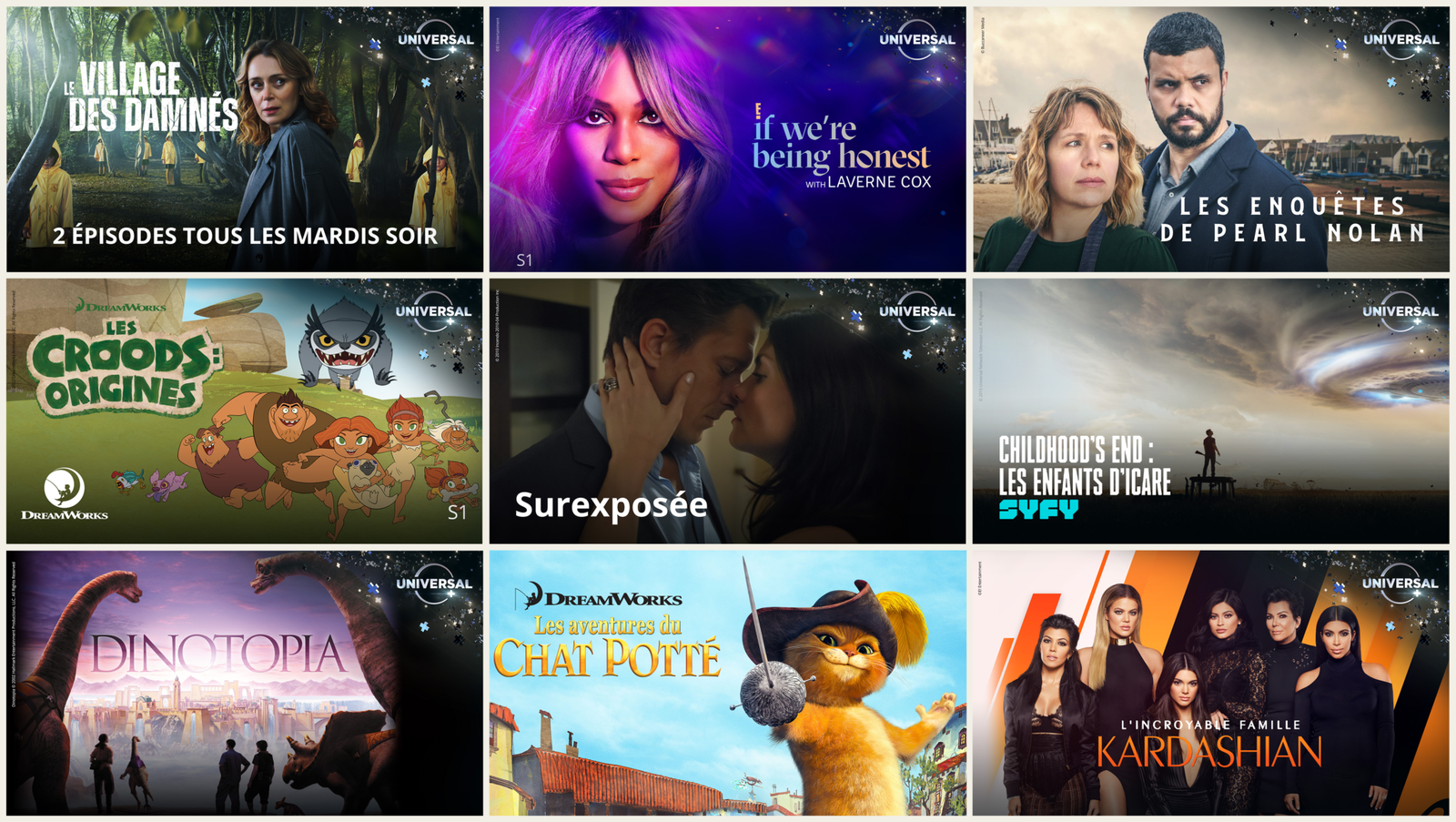 Amazon Prime Video promotional tiles artwork