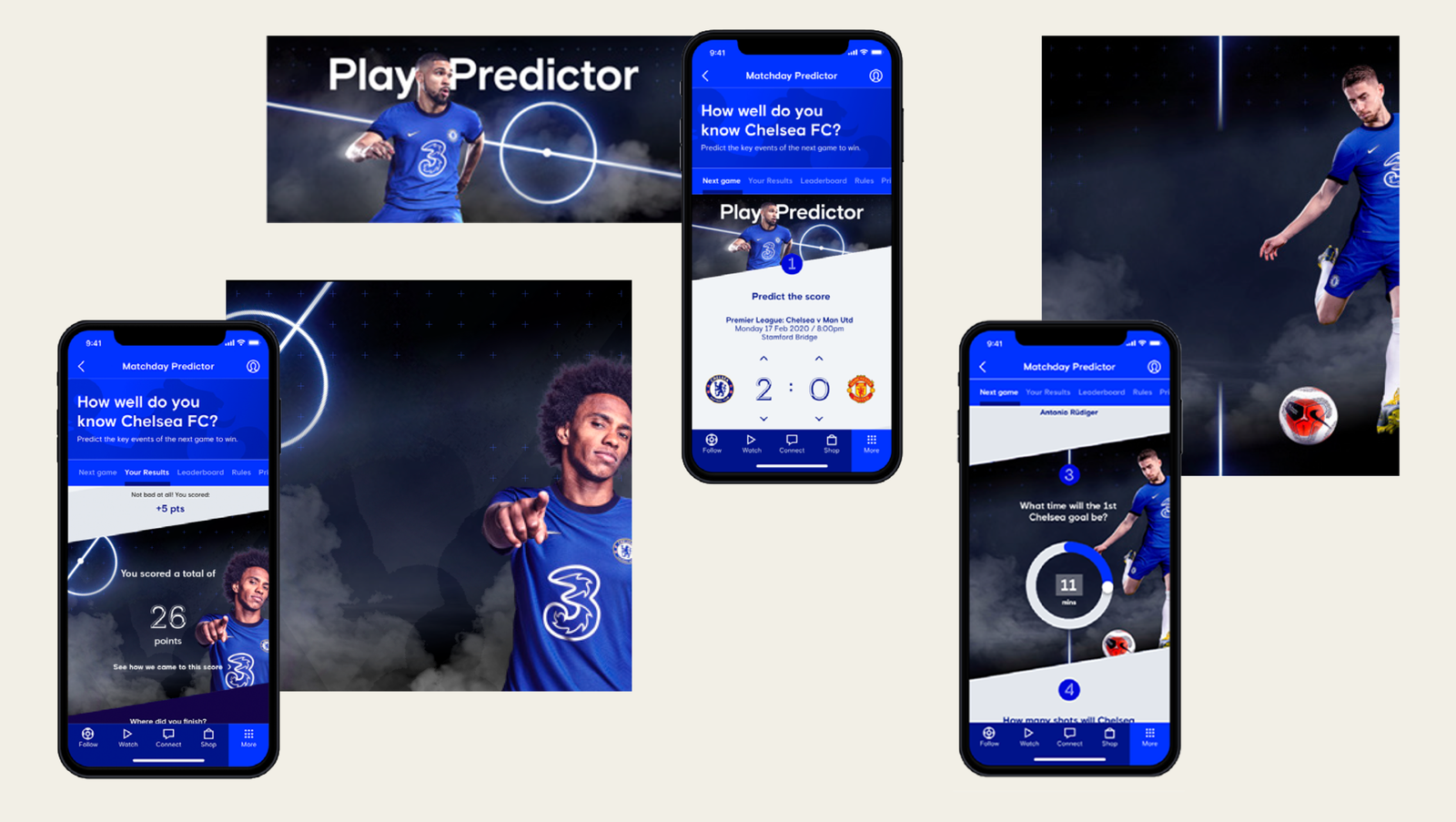 Chelsea FC digital brand artwork