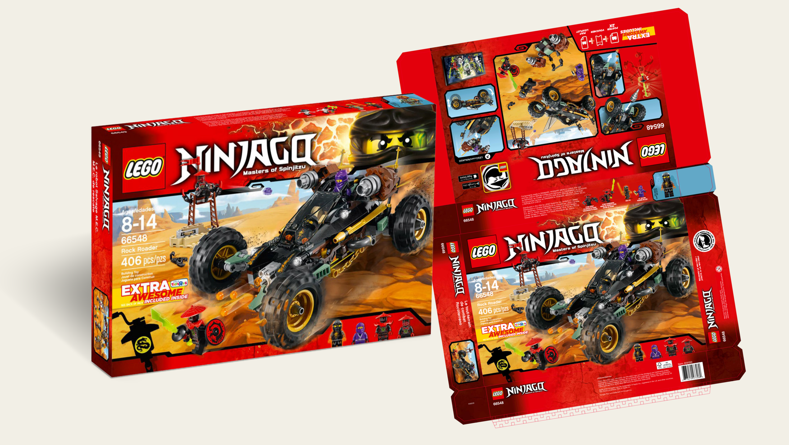 LEGO retail packaging artwork