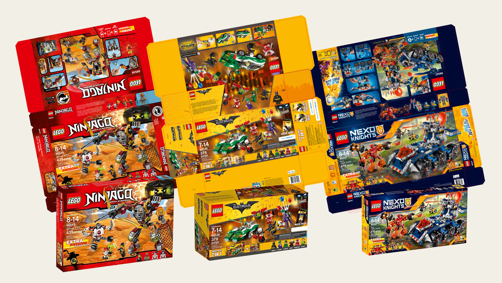 LEGO retail packaging artwork