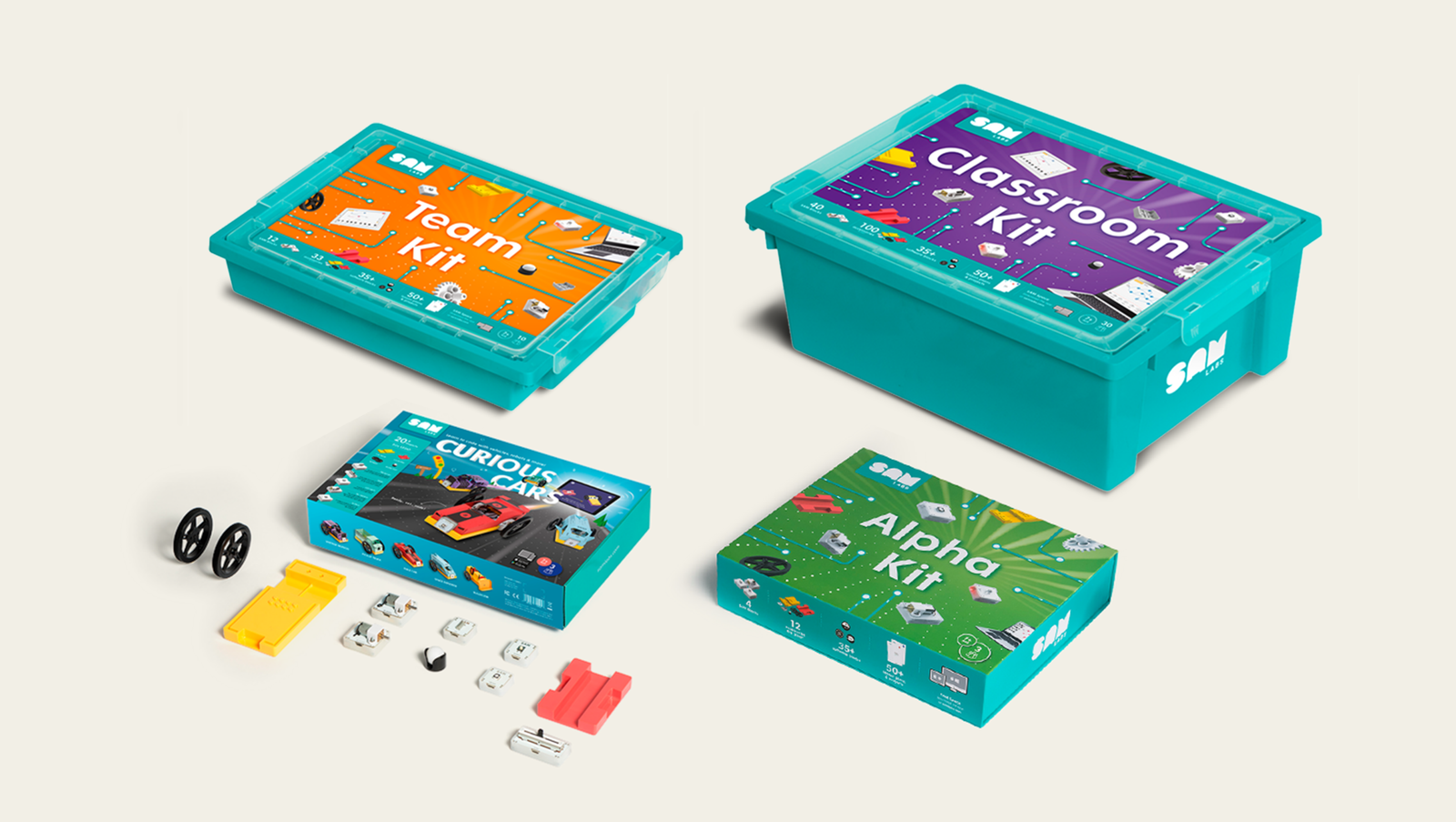 SAM Labs product packaging artwork