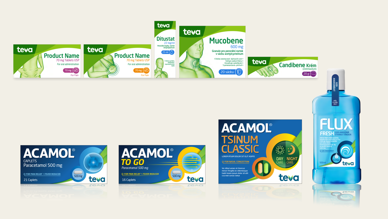 Teva branding artwork